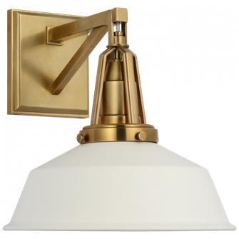 Layton 10'' Sconce (279|CHD 2455AB-WHT)