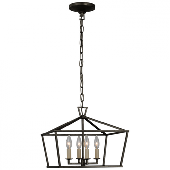 Darlana Small Wide Semi-Flush Mount Lantern (279|CHC 4190AI)