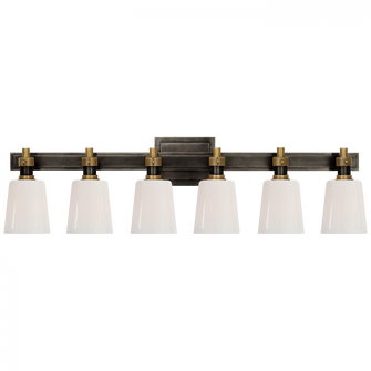 Bryant Six-Light Linear Bath Sconce (279|TOB 2154BZ/HAB-WG)