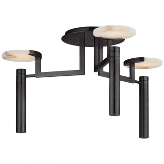 Melange Large Floating Disc Semi-Flush Chandelier (279|KW 4015BZ-ALB)