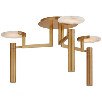 Melange Large Floating Disc Semi-Flush Chandelier (279|KW 4015AB-ALB)