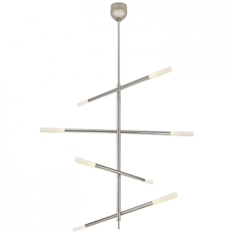 Rousseau Large Articulating Chandelier (279|KW 5593PN-EC) Rousseau Large Articulating Chandelier (279|KW 5593PN-EC)