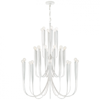 Acadia Large Chandelier in Plaster White (279|JN 5072PW)