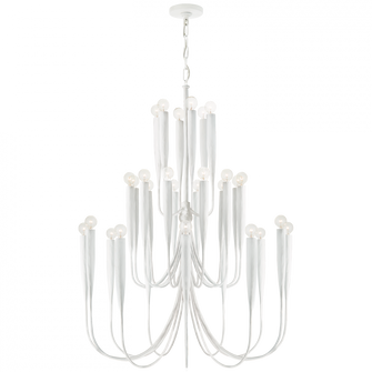 Acadia Large Chandelier in Plaster White (279|JN 5072PW)
