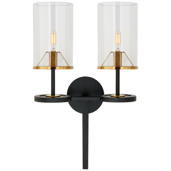 Vivier Double Sconce (279|TOB 2503BK/HAB-CG2)