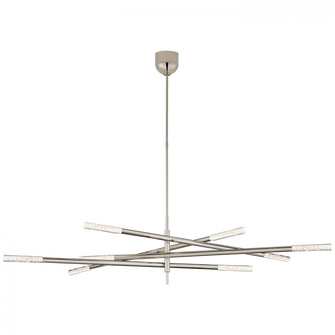 Rousseau Grande Eight Light Articulating Chandelier (279|KW 5589PN-SG)
