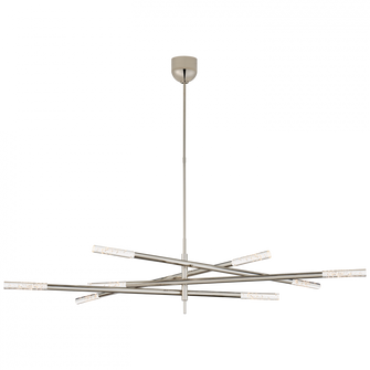 Rousseau Grande Eight Light Articulating Chandelier (279|KW 5589PN-SG)