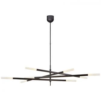 Rousseau Grande Eight Light Articulating Chandelier (279|KW 5589BZ-EC)