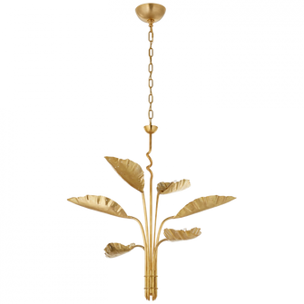 Dumaine Medium Pierced Leaf Chandelier (279|JN 5517AB)