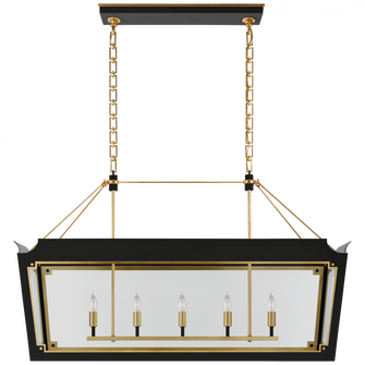 Caddo Medium Linear Lantern (279|JN 5023MBK/G-CG)