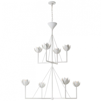 Alberto Large Two Tier Chandelier (279|JN 5006PW)