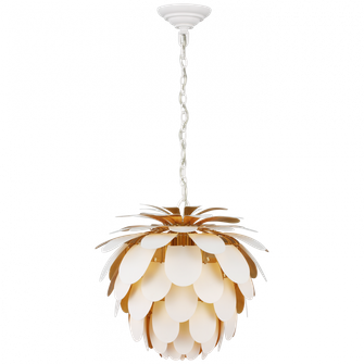 Cynara Small Chandelier (279|CHC 5163WHT/G)