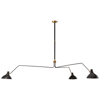 Charlton Grande Triple Arm Chandelier (279|ARN 5007BLK)