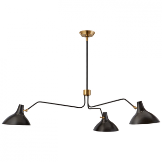 Charlton Large Triple Arm Chandelier (279|ARN 5006BLK)