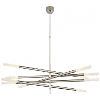 Rousseau Grande Ten Light Articulating Chandelier (279|KW 5587PN-EC)