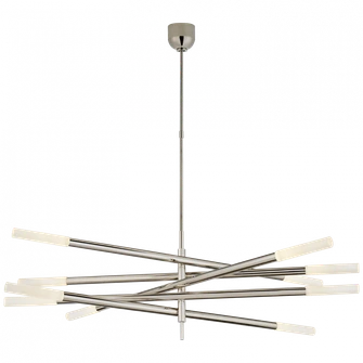 Rousseau Grande Ten Light Articulating Chandelier (279|KW 5587PN-EC)