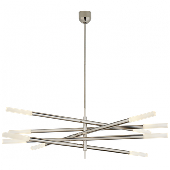 Rousseau Grande Ten Light Articulating Chandelier (279|KW 5587PN-EC)