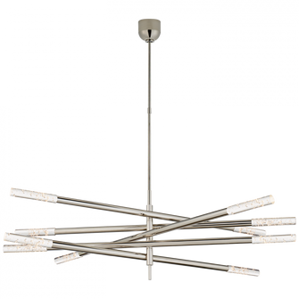Rousseau Grande Ten Light Articulating Chandelier (279|KW 5587PN-SG)
