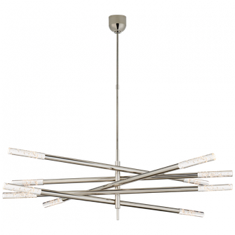 Rousseau Grande Ten Light Articulating Chandelier (279|KW 5587PN-SG)