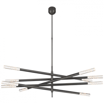 Rousseau Grande Ten Light Articulating Chandelier (279|KW 5587BZ-SG)