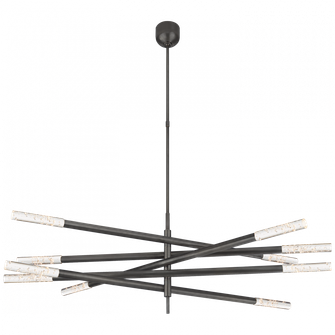 Rousseau Grande Ten Light Articulating Chandelier (279|KW 5587BZ-SG)