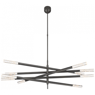 Rousseau Grande Ten Light Articulating Chandelier (279|KW 5587BZ-SG)