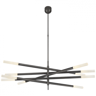 Rousseau Grande Ten Light Articulating Chandelier (279|KW 5587BZ-EC)