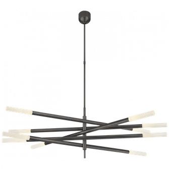 Rousseau Grande Ten Light Articulating Chandelier (279|KW 5587BZ-EC)