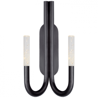 Rousseau Double Wall Sconce (279|KW 2283BZ-SG)