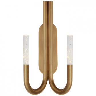 Rousseau Double Wall Sconce (279|KW 2283AB-SG)