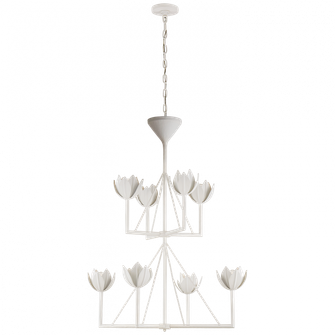 Alberto Medium Two Tier Chandelier (279|JN 5005PW)