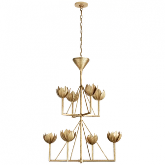 Alberto Medium Two Tier Chandelier (279|JN 5005AGL)