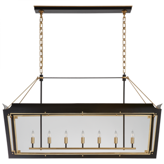 Caddo Large Linear Lantern (279|JN 5025MBK/G-CG)