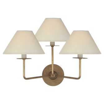 Kelley Medium Triple Sconce (279|NW 2070GI-L) Kelley Medium Triple Sconce (279|NW 2070GI-L)