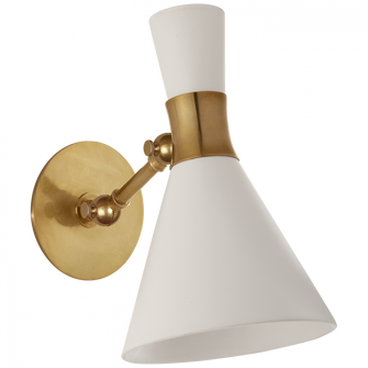 Liam Small Articulating Sconce (279|S 2640HAB-WHT)