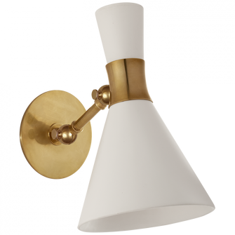 Liam Small Articulating Sconce (279|S 2640HAB-WHT)