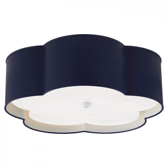 Bryce Large Flower Flush Mount (279|KS 4118NVY/WHT-FA)