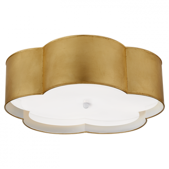 Bryce Large Flower Flush Mount (279|KS 4118G/WHT-FA)