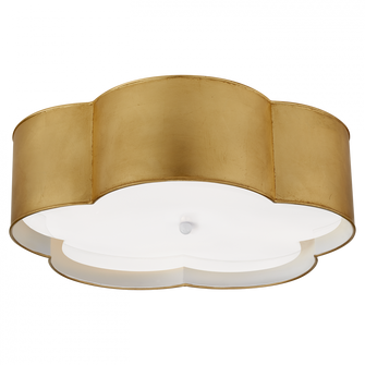Bryce Large Flower Flush Mount (279|KS 4118G/WHT-FA)