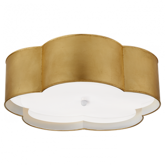 Bryce Large Flower Flush Mount (279|KS 4118G/WHT-FA)