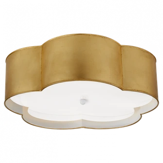 Bryce Large Flower Flush Mount (279|KS 4118G/WHT-FA)
