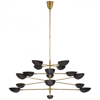 Graphic Grande Four-Tier Chandelier (279|ARN 5503HAB-BLK)