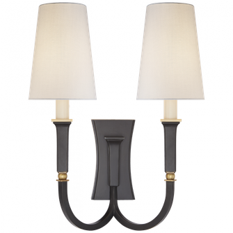Delphia Large Double Arm Sconce (279|TOB 2273BZ/HAB-L)