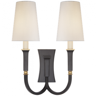 Delphia Large Double Arm Sconce (279|TOB 2273BZ/HAB-L)