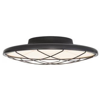 Dot 13'' Caged Flush Mount (279|PB 4001MBK)