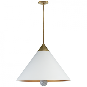 Cleo Large Pendant (279|KW 5515AB/WM-WHT)