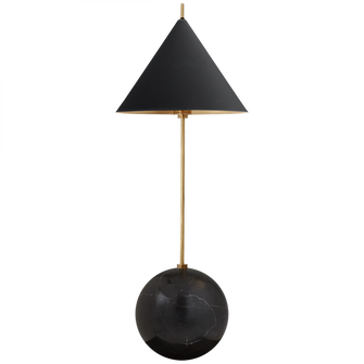 Cleo Orb Base Desk Lamp (279|KW 3118AB/BLK)