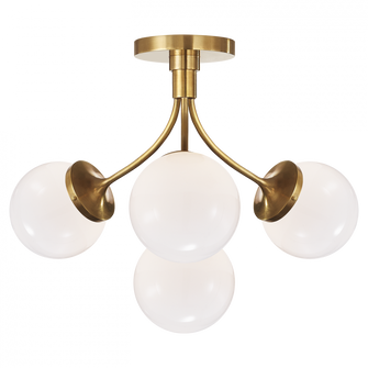 Prescott Medium Semi-Flush Mount (279|KS 4407SB-WG)