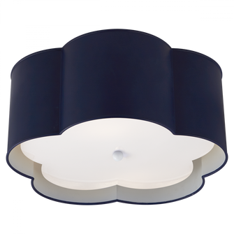 Bryce Medium Flush Mount (279|KS 4117NVY/WHT-FA)