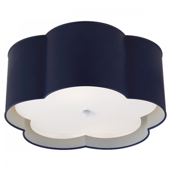 Bryce Medium Flush Mount (279|KS 4117NVY/WHT-FA)
